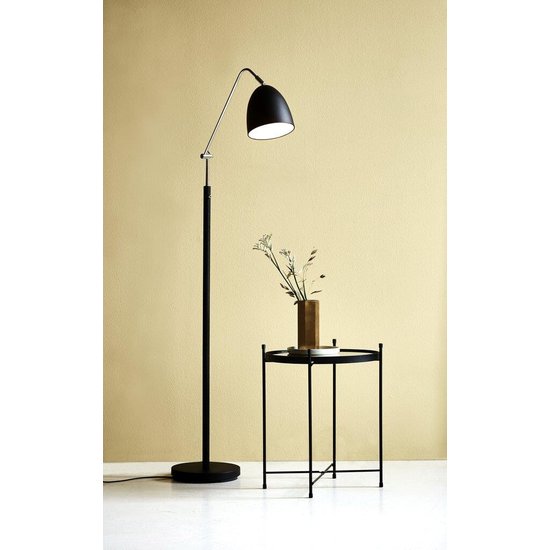 Zwarte buigbare design vloerlamp