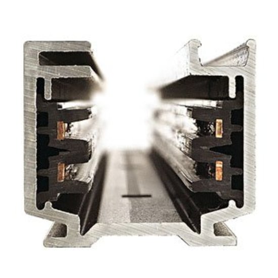 Rail pour spot sur rail noir 2m