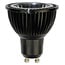 Fantasia Foco LED GU10 5W regulable, 400 lúmenes, 2700K blanco cálido, Ra>80, aluminio negro, 220-240V