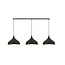 Base en saillie allongee Fantasia avec 3 trous de percage pour suspensions, noire, 90 cm