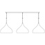 Fantasia base en saillie 120 cm pour suspensions, blanc, 3 trous avec serre-câbles, acier, IP20, 220-240V