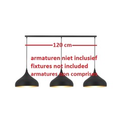Fantasia surface-mounted base plate 120 cm for pendants, 3 holes, white