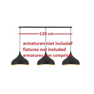 Fantasia base en saillie 120 cm pour suspensions, 3 trous, blanc