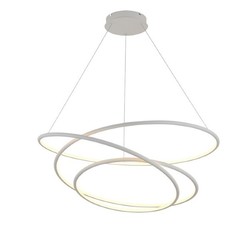 Lampe suspendue fine spirale blanche dimmable 105W