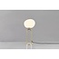 Lampe à poser Deens Design avec abat-jour en opale blanche et pied en laiton, culot E27, IP20, hauteur 47 cm