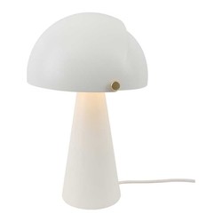 Table lamp contemporary elegant white/brass 25W