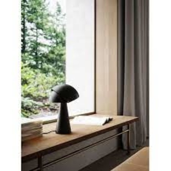 Lámpara de mesa contemporánea elegante negro/latón 25W