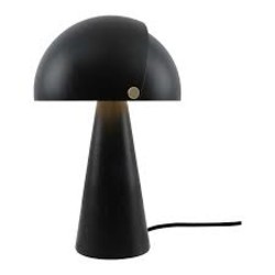 Tafellamp modern zwart met messing accenten E27 metaal