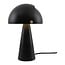 Tafellamp, zwart metaal met messing accenten, E27-fitting max. 25W, hoogte 33,5 cm, kapdiameter 22 cm, IP20