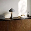 Tischlampe modern elegant grau/messing 25W