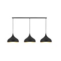 base en saillie 120 cm pour suspensions avec 3 trous, noir