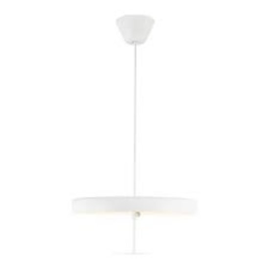 Hanging lamp in a slim and elegant design, white G9