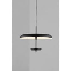 Pendelleuchte schlankes rundes Design schwarz G9 Ø45 cm