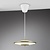 Lámpara colgante art déco ópalo blanco y latón, LED 15W, 900lm