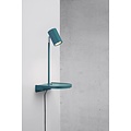 Adjustable wall light with GU10 socket (bulb excl.), mint green metal, IP20, class II, height 42.9 cm, projection 20 cm