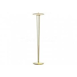 Vloerlamp art deco wit opaal/messing, 15W LED 900lm dimbaar