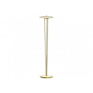 Vloerlamp art deco wit opaal/messing, 15W LED 900lm dimbaar