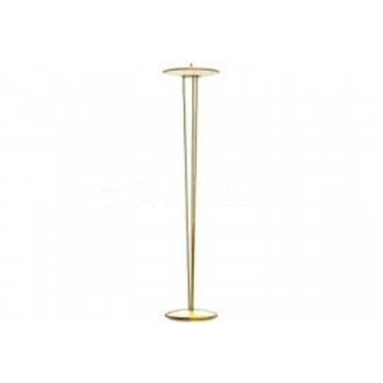 Floor lamp classic design with elegant art deco white opal/brass 15W/900lm