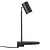 Aplique de pared negro de metal con casquillo GU10, IP20