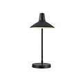 Industrial black table lamp, metal with plastic details, E14 socket, height 55 cm, IP20, bulb not included