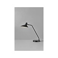 Industrielle schwarze Tischlampe, Metall mit Kunststoffdetails, E14-Fassung, Höhe 55 cm, IP20, Leuchtmittel nicht enthalten