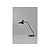 Lampe de table design cool et industriel noir