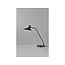 Lámpara de mesa industrial negra, metal con detalles de plástico, casquillo E14, altura 55 cm, IP20, bombilla no incluida