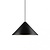 Hanging lamp Danish design modern and geometrically shaped black 50W