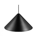 Hanglamp Deens design, geometrische vorm, zwart metaal met kunststof, E27-fitting, max. 50W, ø49 cm