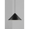 Suspension design danois, forme géométrique, noire en métal et plastique, culot E27, max. 50W, ø49 cm