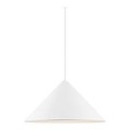 Hängelampe dänisches Design modern und geometrisch geformt weiß 50W