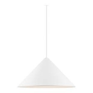 Hanging lamp Danish design modern and geometric shaped white 50W