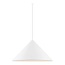 Design hanglamp geometrisch wit, metalen behuizing, E27-fitting (excl. lichtbron), diameter 49 cm, hoogte 24,8 cm