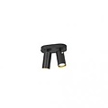 Slim and elegant design 2-spot black GU10