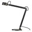 Tafel-/wandlamp in Deens design, zwart metaal, 9W LED incl., dimbaar, IP20, hoogte 46,5 cm, textielkabel 250 cm