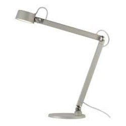 Lámpara de mesa/pared diseño danés gris, metal, LED 9W regulable