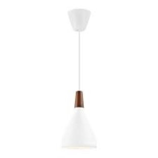 upright hanging lamp format and refined in exclusive FSC certified oiled walnut top - white