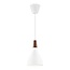 upright hanging lamp format and refined in exclusive FSC certified oiled walnut top - white