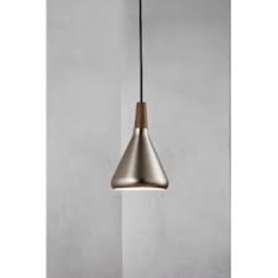 upright hanging lamp format and refined in exclusive FSC certified oiled walnut top - steel