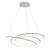 Large hanging lamp fine spiral white dimmable 88W