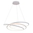 Fantasia large hanging lamp with fine spiral shape in white, dimmable 88 W SMD LED, 73 cm diameter