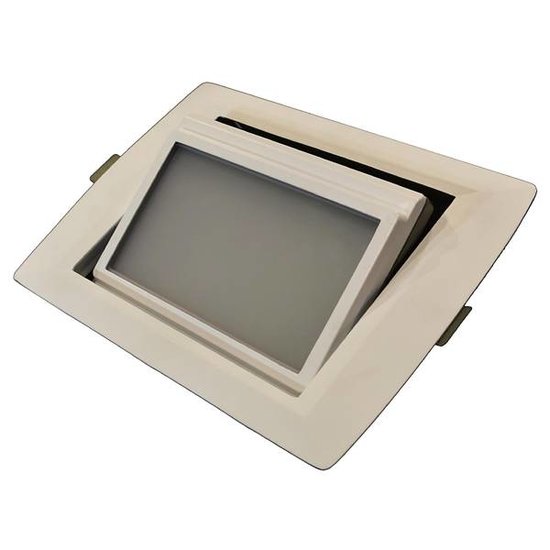 Recessed spotlight LED rectangular 30W adjustable dimmable