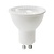 Foco LED GU10 3W, 220 lúmenes, blanco cálido, tapa de vidrio