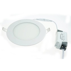 LED panel light 3W recessed round 85mm diameter white