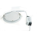 Panel de luz LED 3W empotrable redondo 85mm diametro blanco