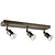 Ceiling lamp rust rectangle 3xGU10 5W LED