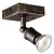 Ceiling lamp rust square 1xGU10 5W LED