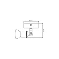 Plafondlamp roest vierkant 1xGU10 5W LED
