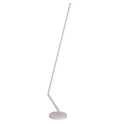 Lampadaire design en forme de tige blanc 24W