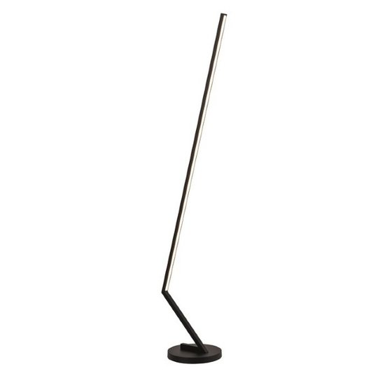Lampadaire design en forme de tige noir 24W